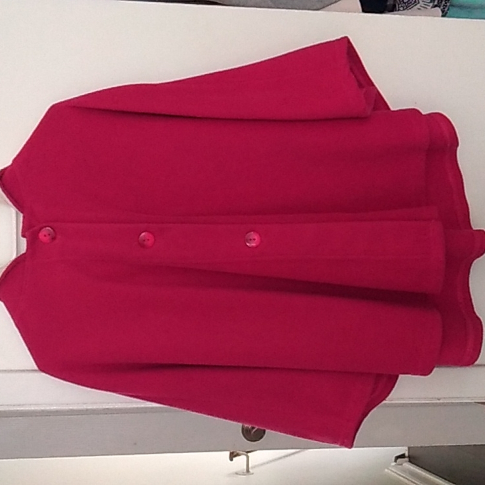Magenta Poncho from Ecuador